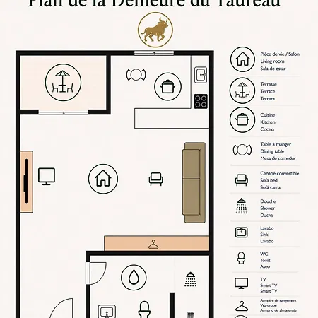 La Demeure Du Taureau T1 Cosy, Clim,wifi, Castillet 15 Min, Parking Facile Perpignan